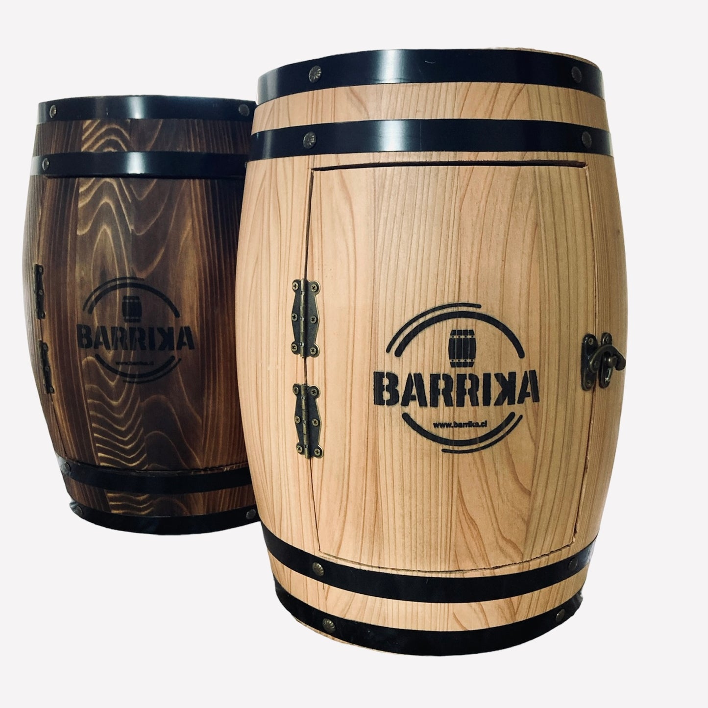 Barril de madera de cedro 40 cm con puerta