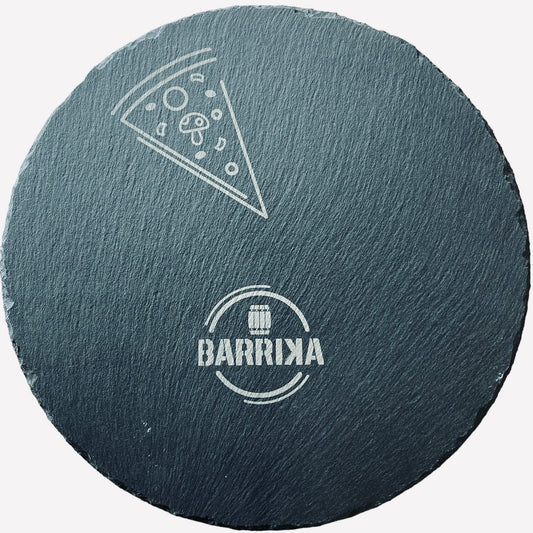Tabla Piedra Pizarra Redonda 35 cm